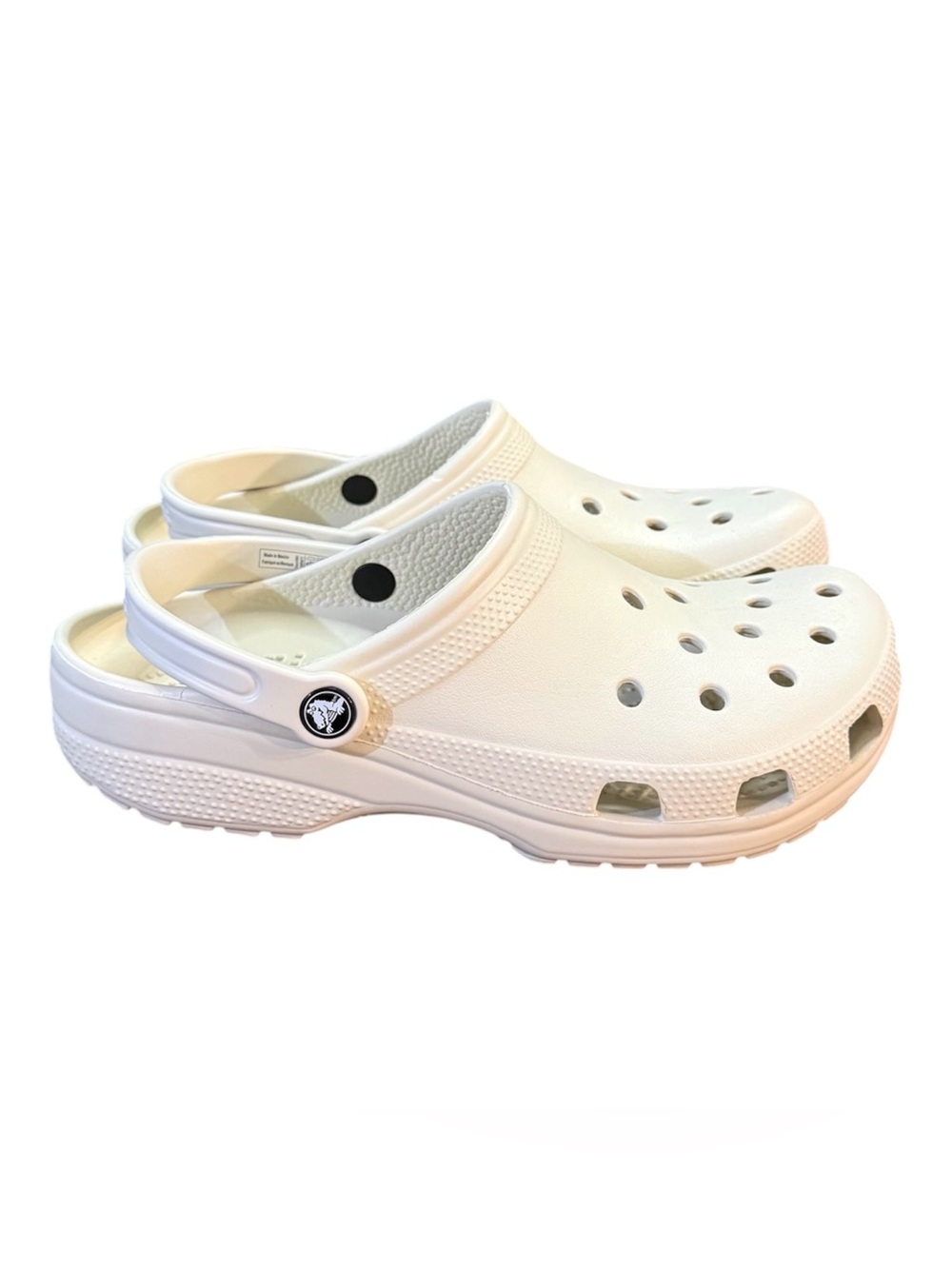 Crocs Classic Clogs Off-White Comfort Sandals Women’s Size 11 Men’s Size 9